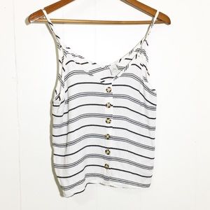 Paper Crane Striped Crop Top